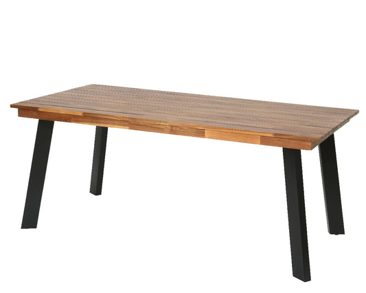 Tavolo da esterno in legno d'acacia 180x90 cm